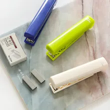 1 комплект портативный мини книжный степлер машина со скобами нет 10 Бумажный Переплет канцелярские принадлежности Школьный набор