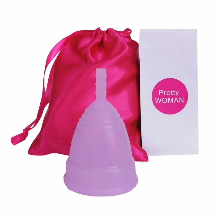 A8-1Cup-1Bag-Purple Копа Менструальный De Silicona медицинская менструальная чашка колетор Менструальный личный медицинский уход копа Менструальный женский гигиенический продукт - Цвет: A8-1Cup-1Bag-Purple