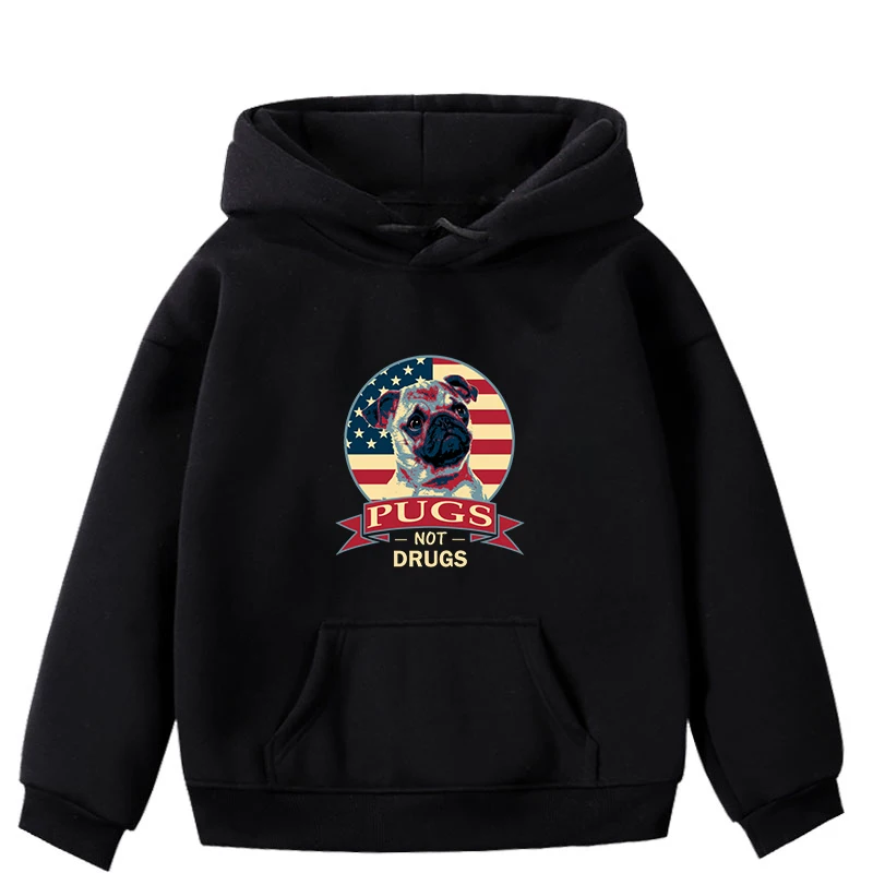 Dog Print Winter Girls Hoodies Toddler Kids Boy Girl Hooded Cartoon Hoodie Baby Sweatshirt Tops Clothes Roupa Infantil