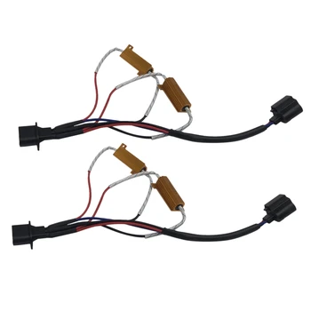 

2Pcs H13 9008 Led Resistor Kit Relay Harness Adapter Anti-Flicker Error Decoder