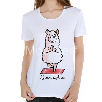 

New arrival Lamaste Llama Print T Shirt Women Summer Funny Graphic Tees kawaii animals Ladies sreetwear t shirt L17-59