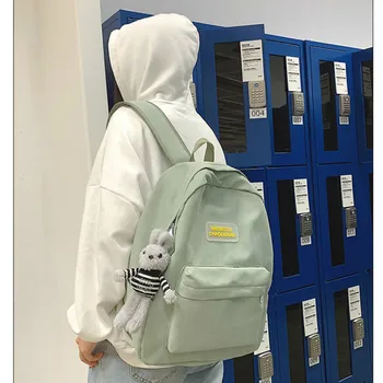 

2020 new simple and stylish portable large capacity Backpack college student wild small fresh backpack large capacity backpack