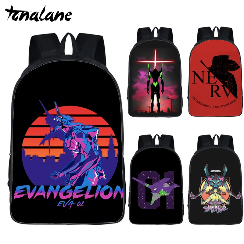 Аниме EVA NEON GENESIS рюкзак «Евангелион» детские школьные сумки рюкзак для ноутбука для девочек-подростков мальчиков Rei Nagisa дорожные сумки