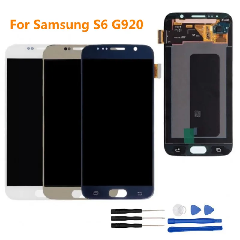 

OLED For SAMSUNG GALAXY S6 G920F G920A G920F LCD Display Touch Screen Digitizer Replacement