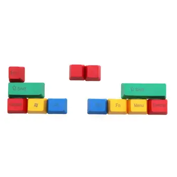 

10pcs Durable Replacement Mechanical Keyboard OEM Profile Keycap Set RGBY Color