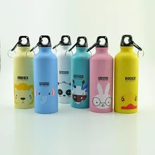 500 мл Корейская версия алюминиевых спортивных стаканчиков для воды, мультяшный детский чайник, Подарочная чашка, милая бутылка для воды, декоративная бутылка для воды