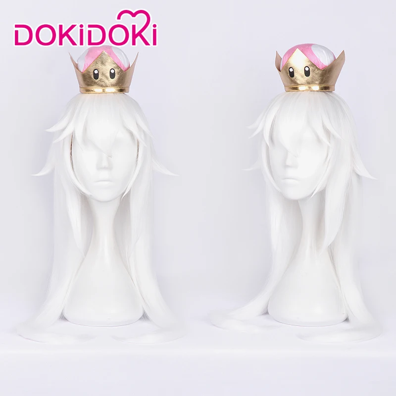 DokiDoki-R игра Супер Марио для косплея Kingboo призрак костюм принцессы женское белое платье супер Марио для косплея костюм Хэллоуин