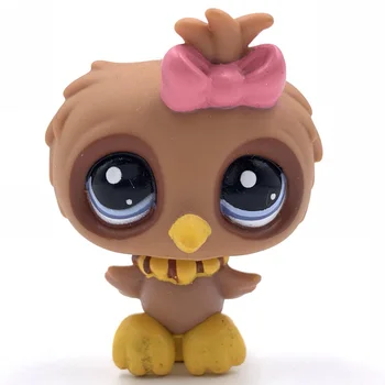 

LPS CAT Old animal pet shop toys Brown bird cute original anime figure lovely present for boys and gifts