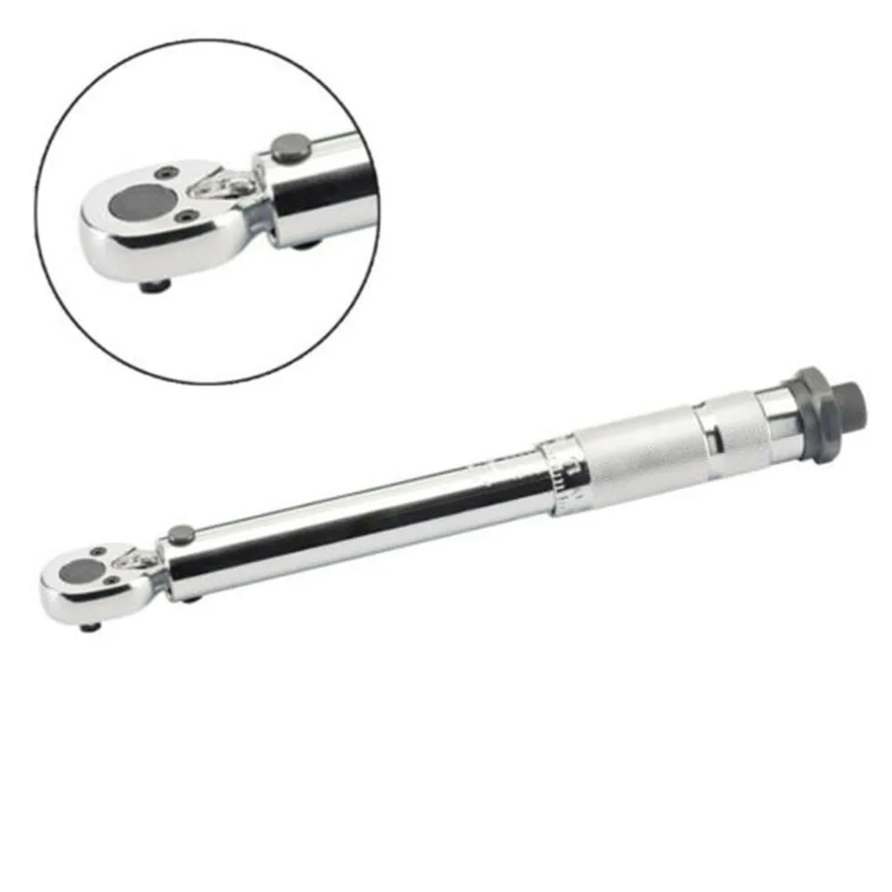 

Adjustable Pre-Mounted Knurled Handle Torque Wrench 19-110NM For 3/8Drive Slot