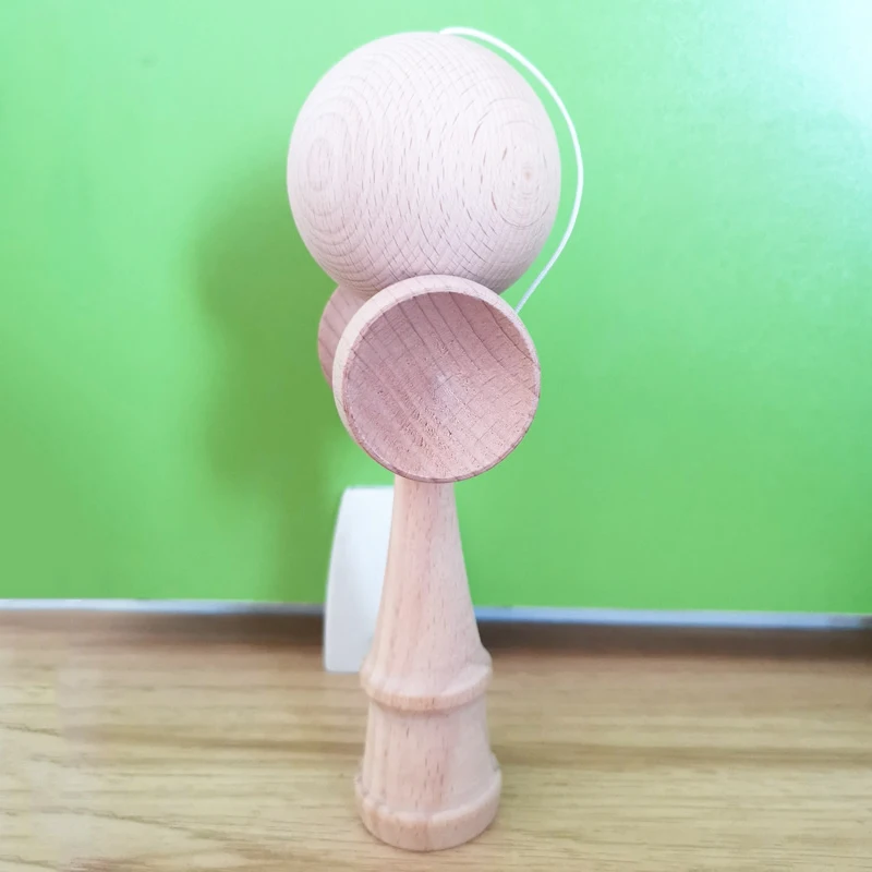 18 см простой деревянный шар Kendama для граффити DIY Неокрашенный бук Tama умелый