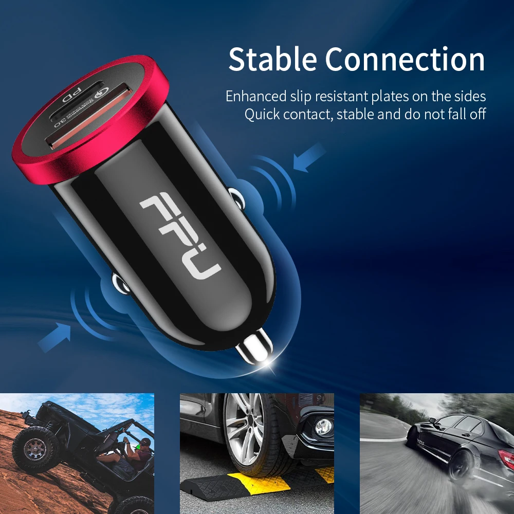 FPU 30 Вт Быстрая зарядка 4,0 3,0 USB Автомобильное зарядное устройство для Xiaomi Mi iPhone 11 Pro Max QC4.0 QC3.0 QC 5A Быстрый PD автомобильный адаптер зарядного устройства для телефона