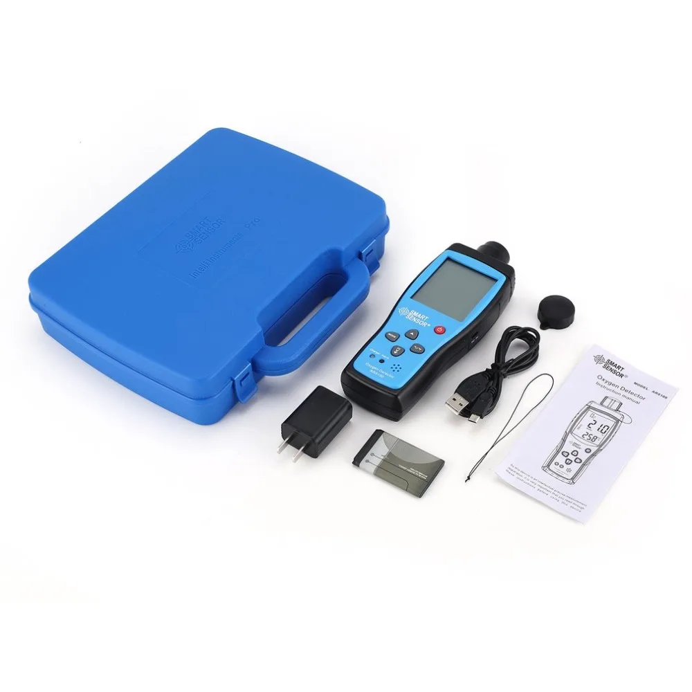 

AR8100 Air Quality Monitor Gas Meter O2 Oxygen TEMP Detector Analyzer Handheld Tester Temperature Thermometer