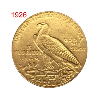 

1908/1926 Antique US Commemorative Old Coin Gold Plated Collectible Coin Crafts Art Souvenir Decor