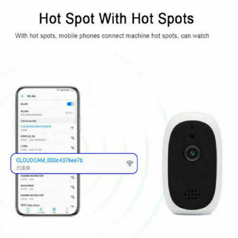 Livre de Segurança em Casa hd sem Fio ip ao ar Wifi Câmera Visão Noturna 1080p ir 6 1080p hd sem fio wifi câmera ip