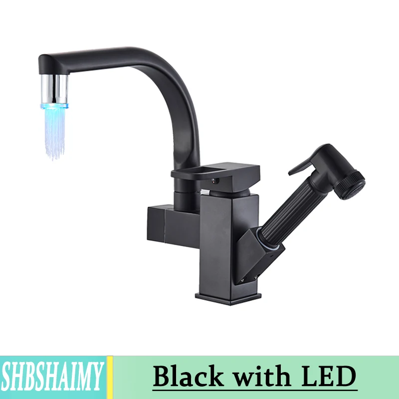 black with led