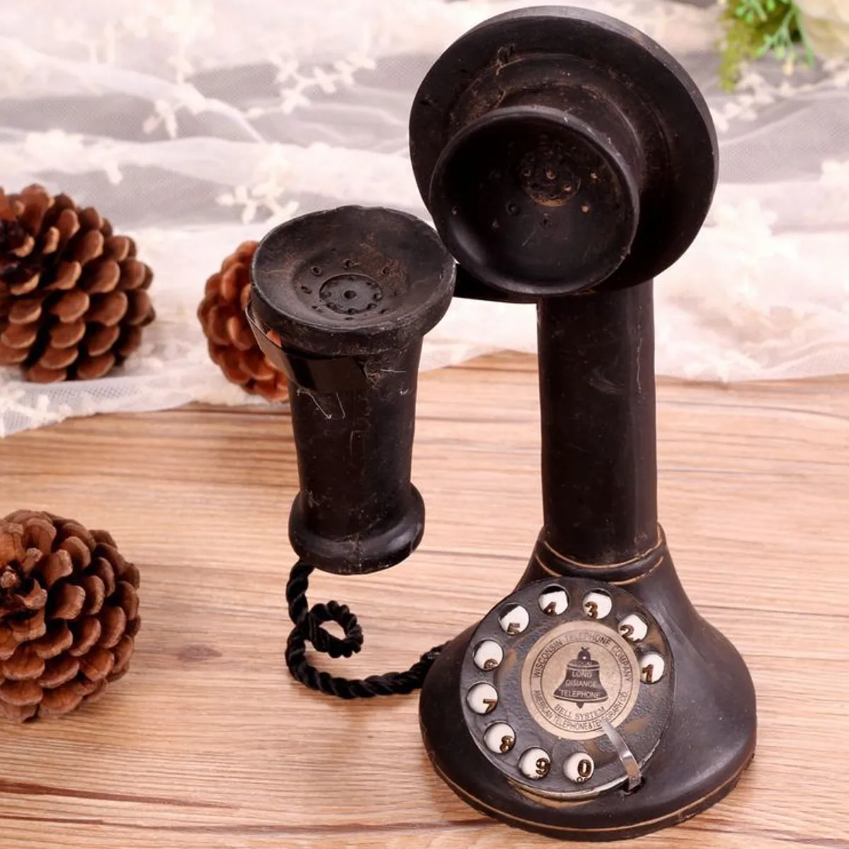Home Decor Vintage Telephone Model Wall Hanging Crafts Ornaments Retro Home Furniture Figurines Phone Miniature Decoration Gift Home Decor Vintage Telephone Model Wall Hanging Crafts Ornaments Retro Home Furniture Figurines Phone Miniature Decoration Gift
