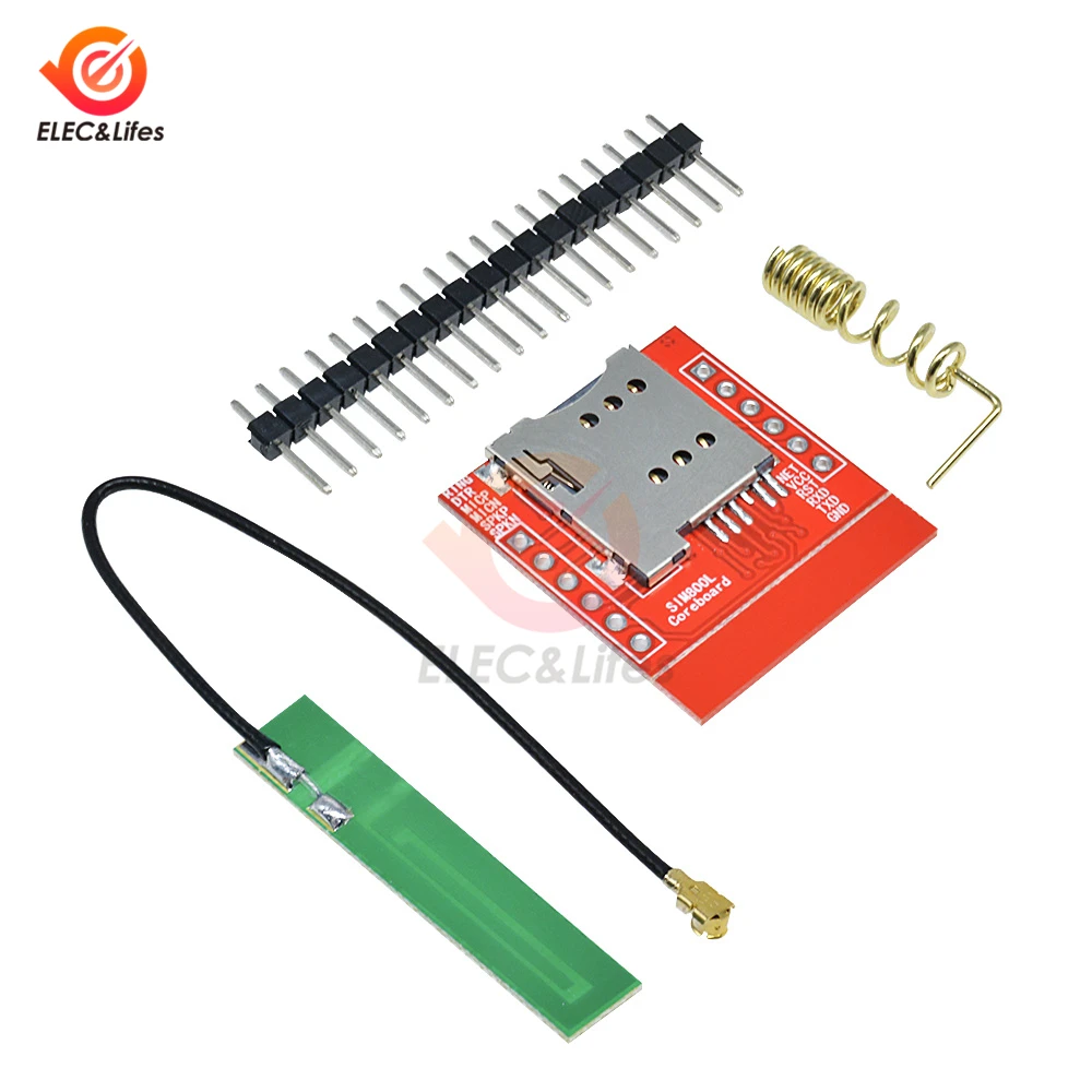 Маленький SIM800L GPRS GSM модуль четырехдиапазонный микро sim-карта ядро беспроводной модуль платы с антенна IPX ttl последовательный порт