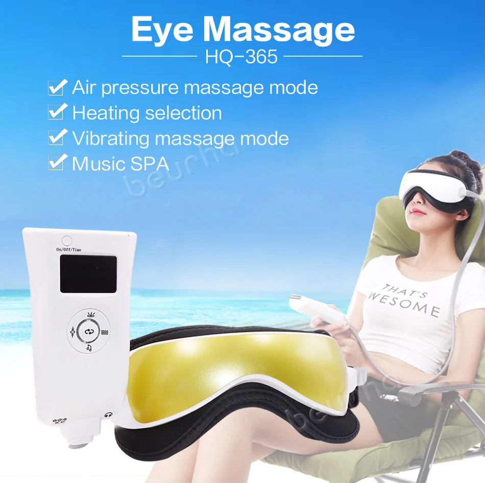 Вибрационный массажер для глаз, шеи, головы, магнитного давления воздуха, инфракрасное Отопление, массажные очки, Электрический акупунктурный прибор для ухода за глазами