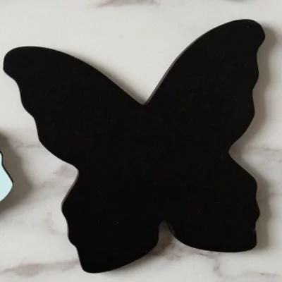 Black butterfly Настенные крючки, украшение, деревянная дверная стойка, различные формы, холодильник, кухня, гостиная, холодильник, 3D наклейка, украшение для детской спальни - Цвет: Black butterfly