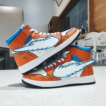 Пикачу Мужская обувь граффити тренд гонконг стиль повседневная обувь на плоской подошве dragon ball air force номер один синий дышащие кроссовки