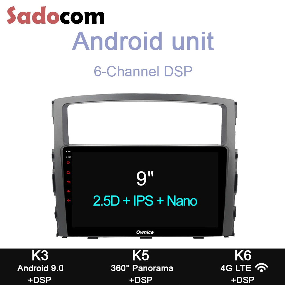 DSP " Автомобильный dvd-плеер 8 ядерный 4 Гб ОЗУ 64 Гб ПЗУ wifi gps карта RDS Авторадио DVR TPMS Android 8,1 для Mitsubishi Pajero 2007