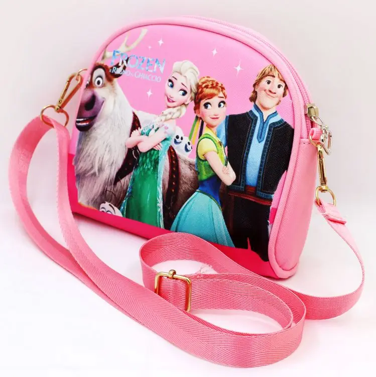 Детская сумка из искусственной кожи с изображением Принцессы Диснея, сумка-мессенджер с изображением героев мультфильма «Холодное сердце», «Эльза», «Микки Маус», «Минни», Детская сумка, подарочная сумочка - Цвет: 3