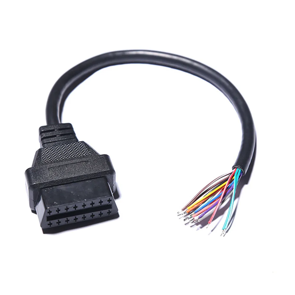 16 Pin OBD2 прочный практичный ремонт профессиональный диагностический кабель легкий гибкий тест для автомобиля Женский Разъем аксессуар