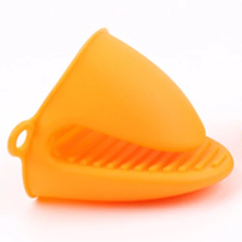 1pc Orange 1 шт. силиконовая форма для выпечки, термозажим, изолированные зажимы для теплового горшка, кухонные перчатки для микроволновой печи, пластинчатый зажим для дома - Цвет: 1pc Orange