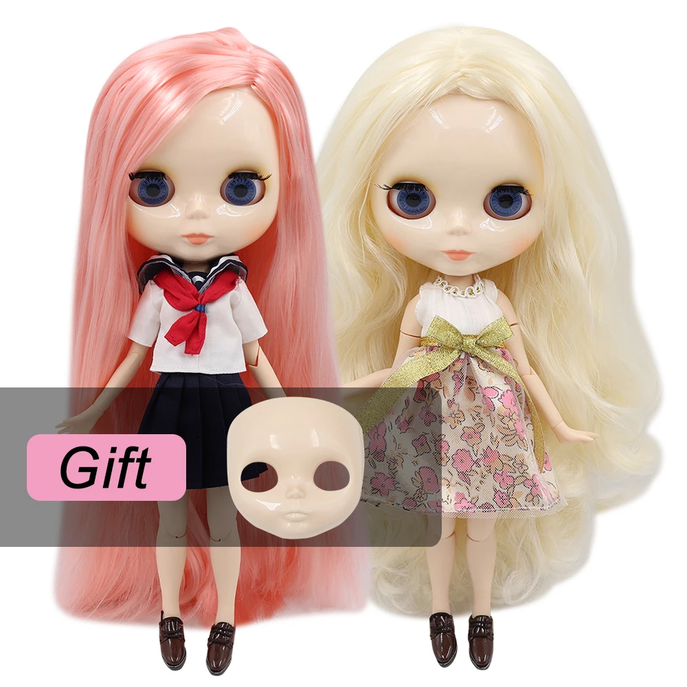 ICY DBS шарнирная кукла Blyth toy шарнирное тело белая кожа блестящая для лица 1/6 30 см
