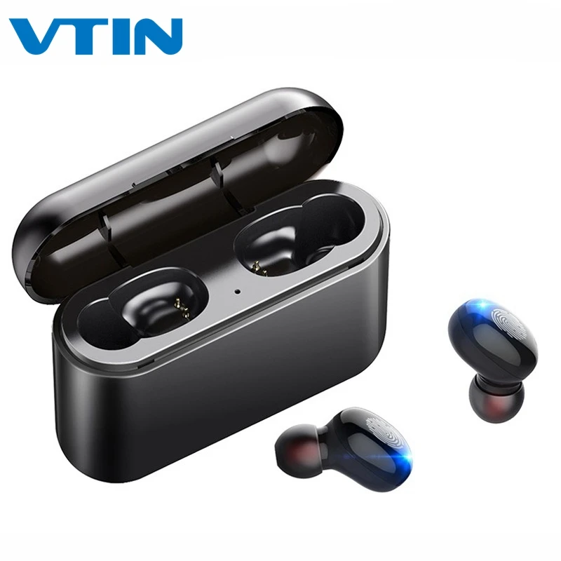 VTIN, беспроводные Bluetooth наушники, Bluetooth 5,0, бинауральные, с сенсорным управлением, наушники 1500 мА/ч/26, емкость oomAh