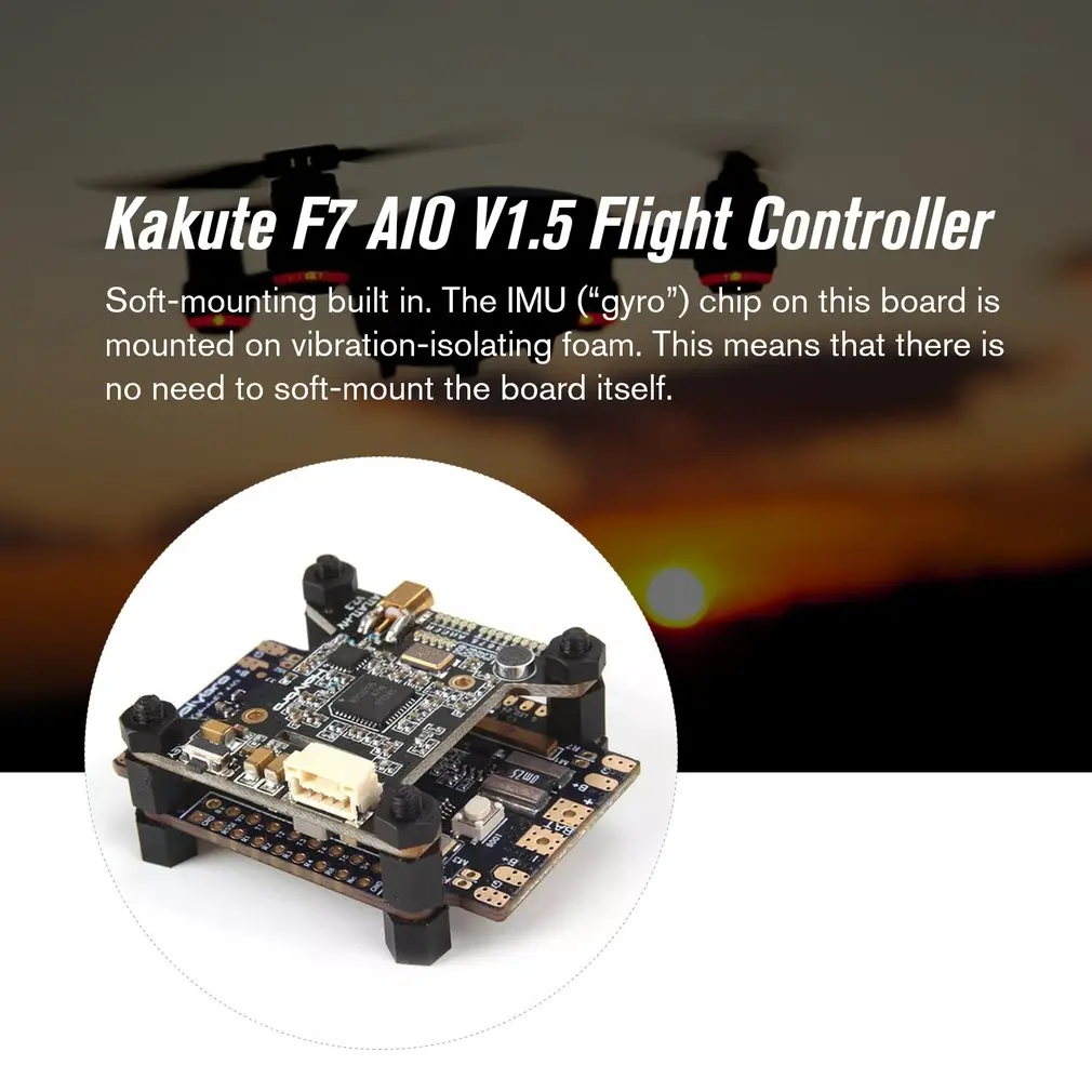 Holybro Kakute F7 AIO V1.5 Контроллер полета OSD PDB+ Atlatl HV V2 5,8G FPV передатчик для радиоуправляемого дрона запчасти