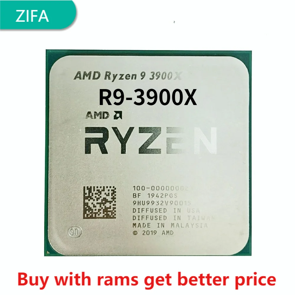 AMD Ryzen 9 3900X R9 3.8 GHz Twelve-Core 24-Thread CPU Processor 7NM L3=64M 100-000000023 Socket AM4 | Компьютеры и офис