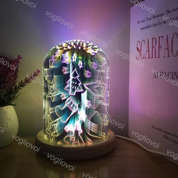 

Vogliovoi Night Light 5V 3D Starburst Night Light Fireworks Star Heart LED For Table Gift Home Bedroom Decorative