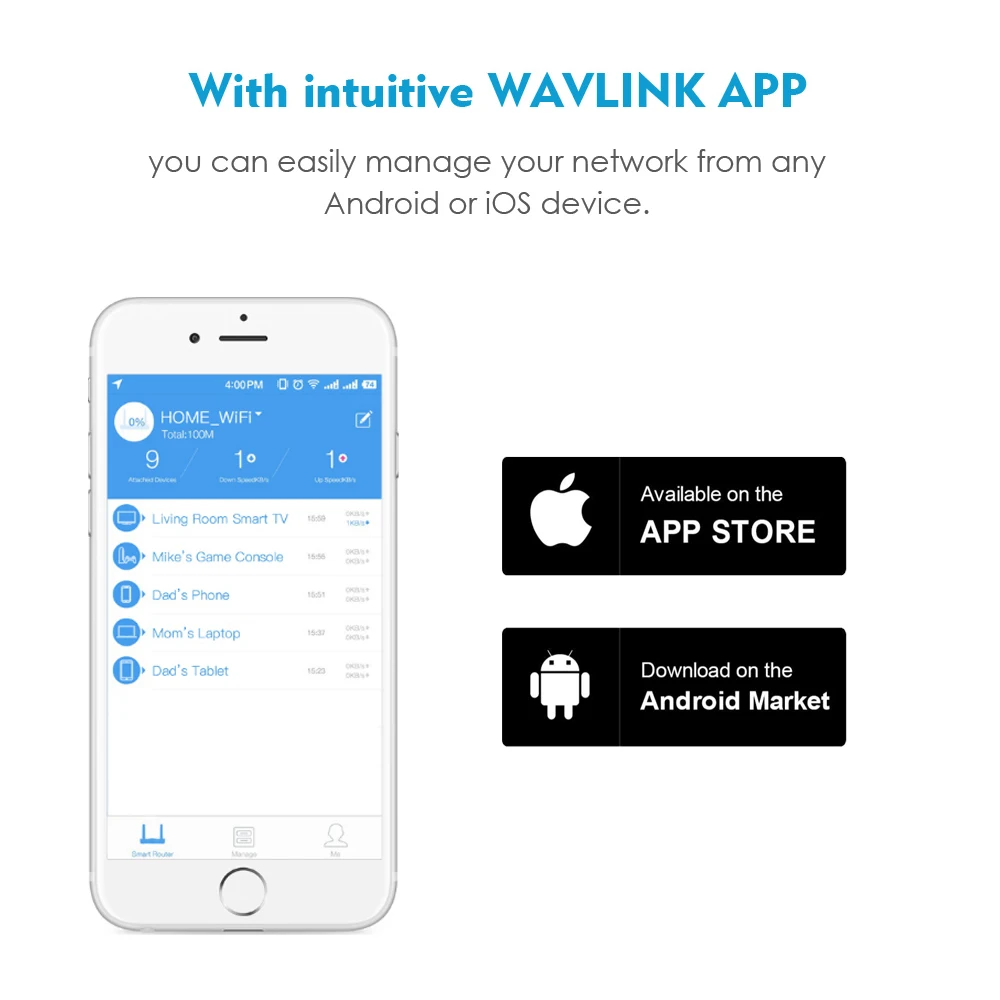 Wavlink Гигабитный беспроводной Wi Fi роутер 1200 Мбит/с 5 ГГц весь дом WiFi покрытие сетка
