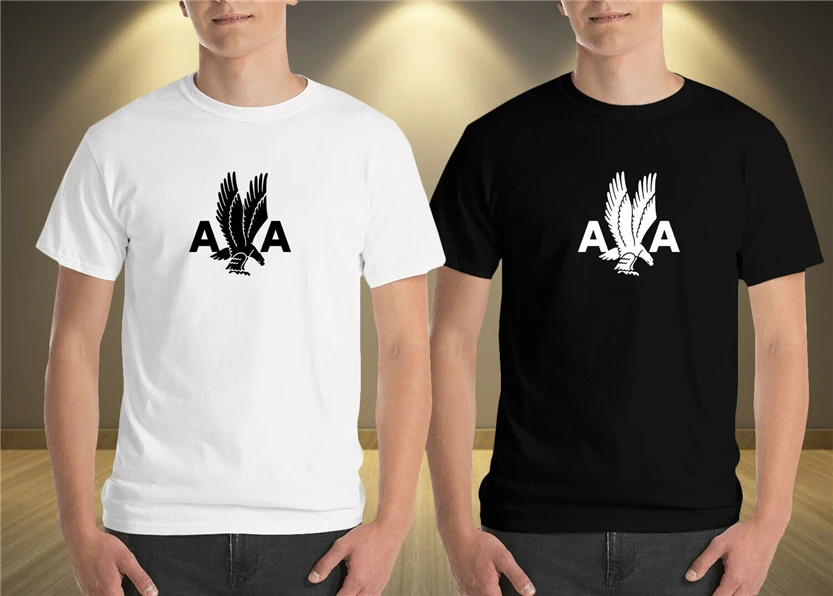 American Airlines Red Blue Retro Logo Black White T-Shirt S-2Xl Sweatshirt Tee Shirt | Мужская одежда