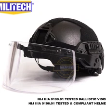 Militech NIJ Level IIIA 3A BK ARC Mid Cut Bulletproof Sentry XP Aramid баллистический шлем с пуленепробиваемый тактический комплект козырька