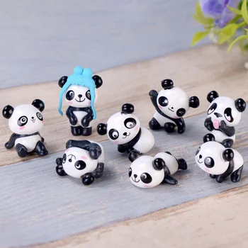 

Playful Version Cartoon Panda Cake Decoration Creative Garden Micro Landscape Cute Doll Party Cake Decoration