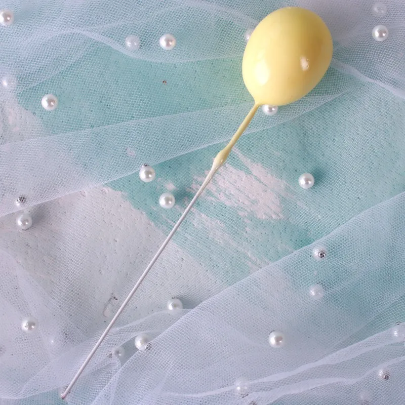 4pcs balloon l-yello Детские вечерние украшения для торта в виде снежинок и супергероев из мультфильма для мальчиков и девочек - Цвет: 4pcs balloon l-yello