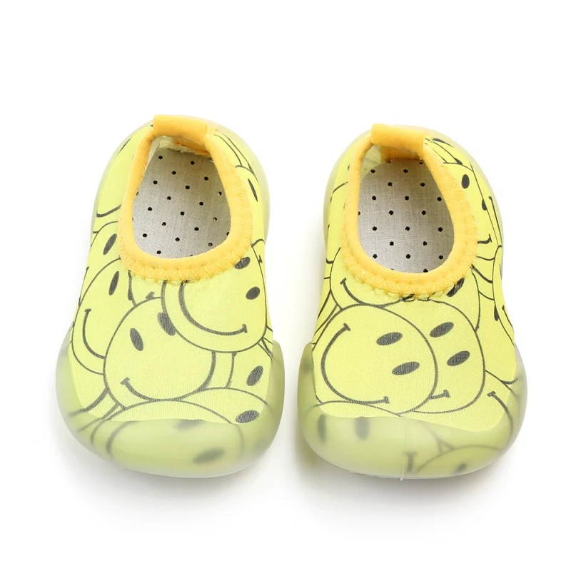 Носки для новорожденных мальчиков и девочек, Нескользящие мягкие носки на резиновой подошве, носки для малышей, носки-тапочки с рисунками животных