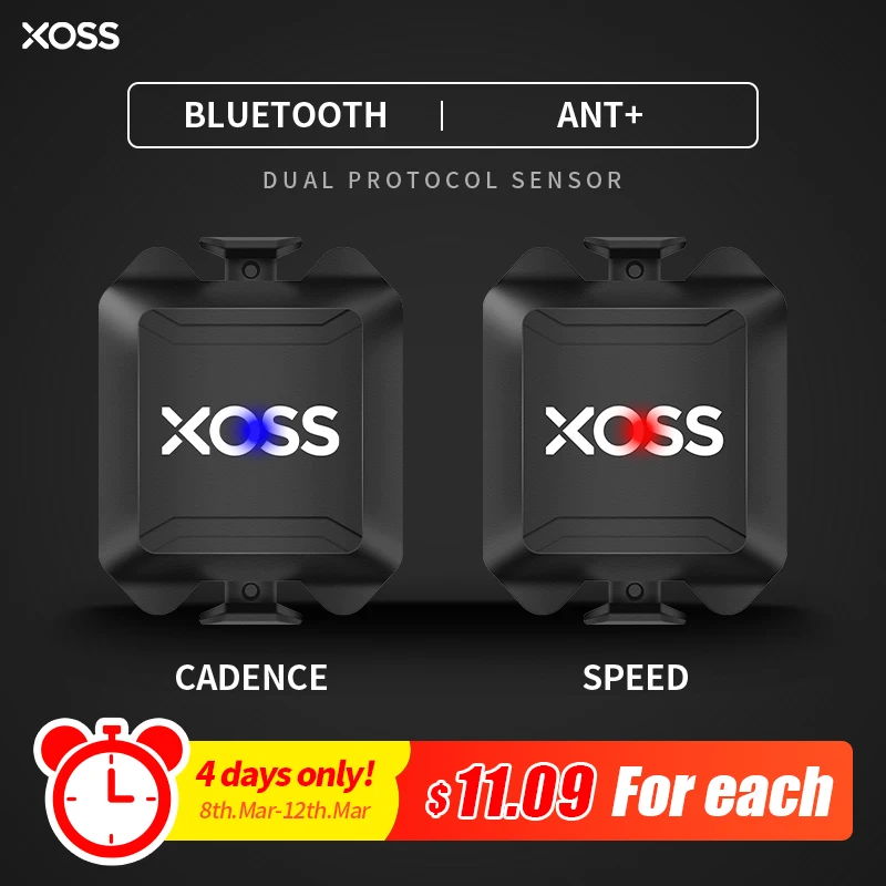XOSS Cycling Computer Speedometer Speed and Cadence Dual Sensor ANT+ Bluetooth Road Bike MTB Sensor For GARMIN iGPSPORT Bryton