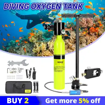 

DIDEEP 6 in 1 0.5L Mini Scuba Diving Oxygen Tank Set for Diving Equipment Snorkeling Underwater Breathing Dive Cylinder