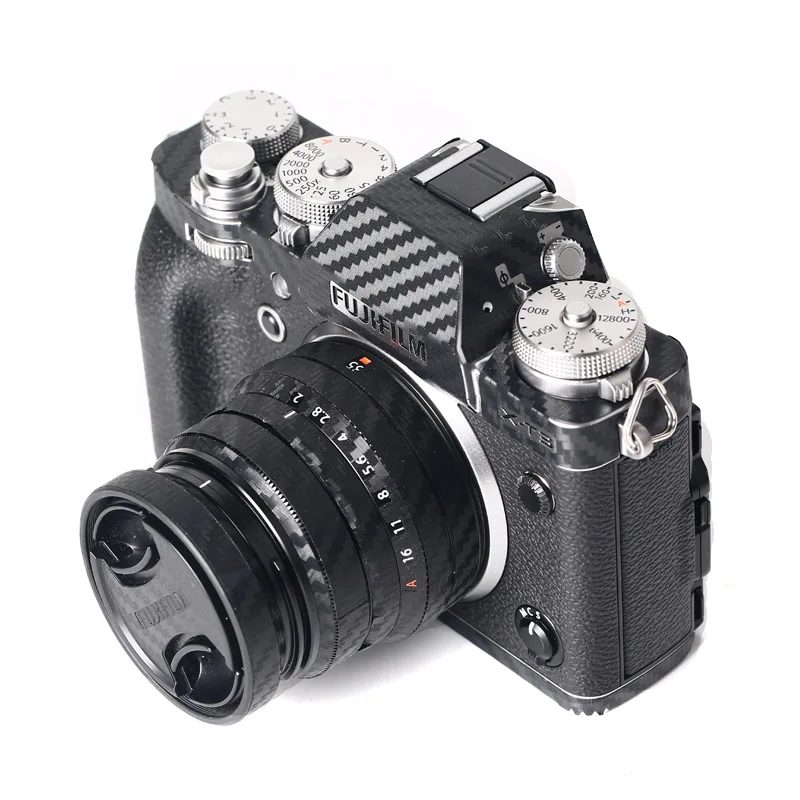 1-10 Набор для Fujifilm X-T3 Защитная пленка для камеры наклейки из углеродного волокна устойчивый к царапинам шероховатый клей отправка запасных наклеек