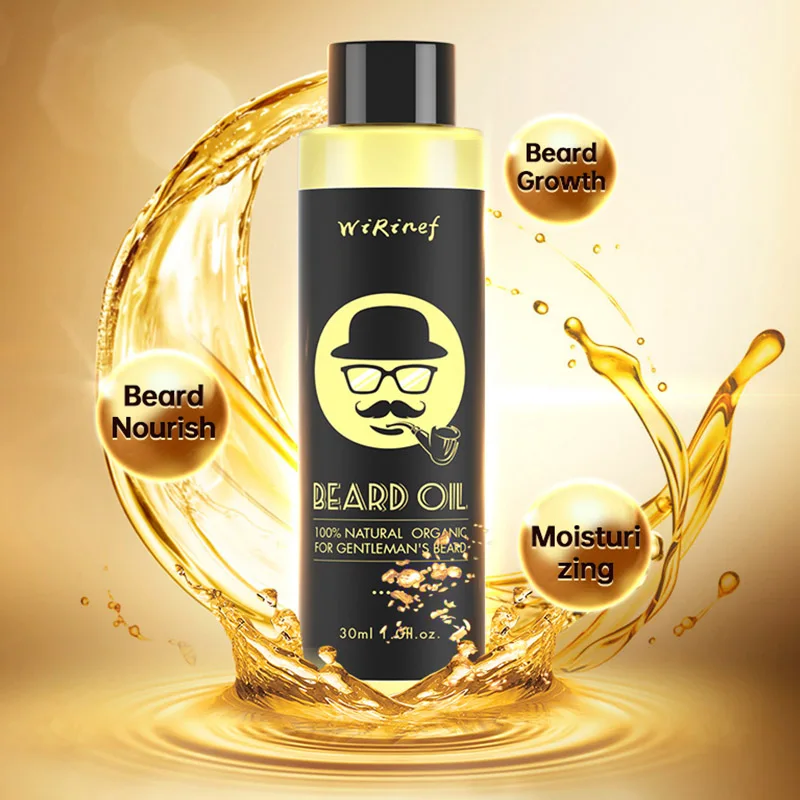 Top Quality 30ML Men Natural Organic Styling Moustache Oil Moisturizing Smoothing Dashing Gentlemen Beard Oil Face 5