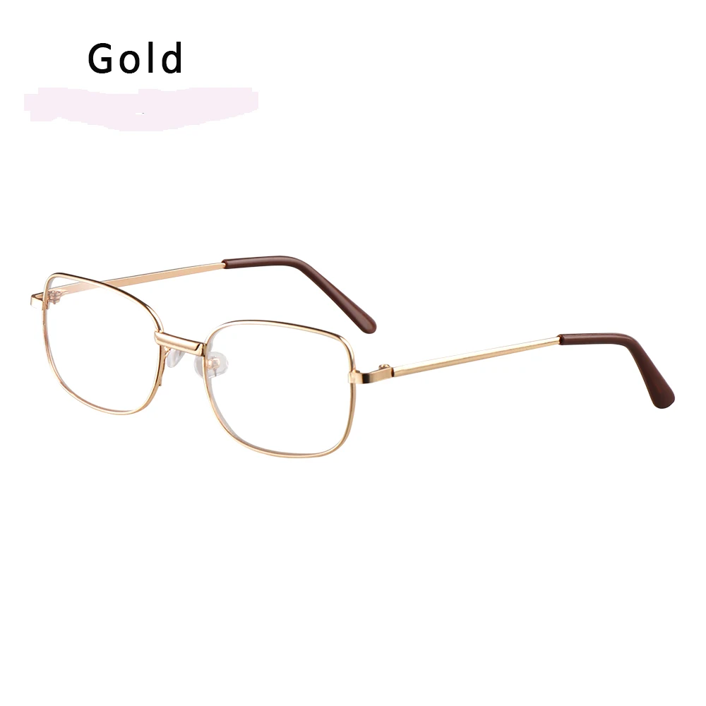 Мужские и женские ультралегкие очки для зрения, увеличительные очки, очки для чтения, портативный подарок для родителей, дальнозоркое увеличение - Цвет оправы: Style2-Gold