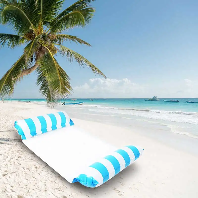 

Water hammock recliner foldable inflatable floating swimming mattress sea swimming ring pool party toy lounge bed for swimming