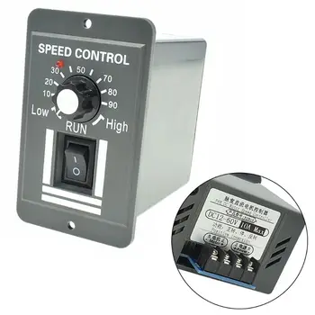 

DC 12V-60V 10A PWM Motor Speed Controller Reversible Switch Regulator H7ED