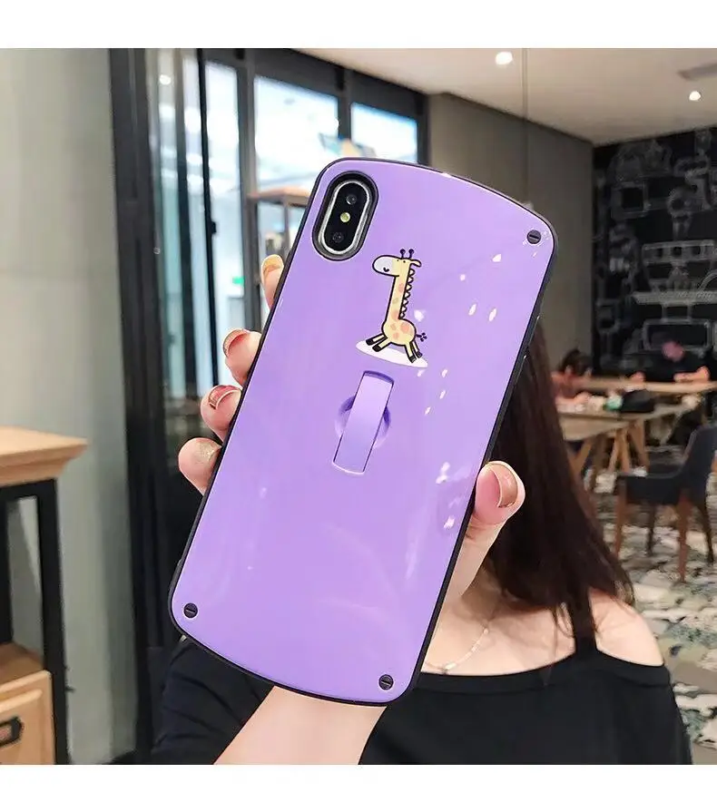 Мягкий чехол для iPhone 7 8 6 6s Plus iPhone 6 XS X 10 11 Pro Max XR глянцевый силиконовый чехол цветной чехол с рисунком