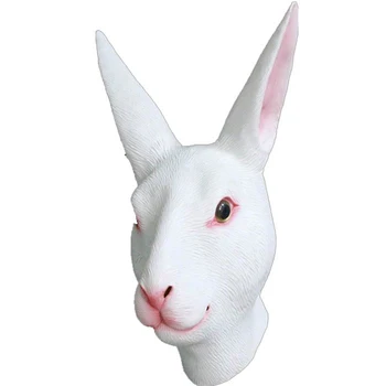 

Bunny Mask Rabbit Animal Head Latex Mask Halloween Costume Face Disguise
