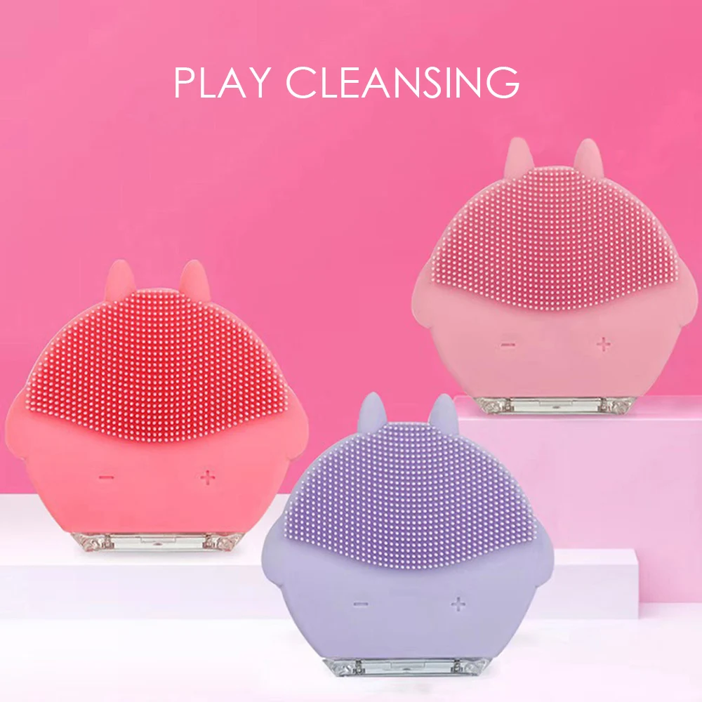 Electric Face Cleansing Brush Skin Care Waterproof Silicone Face Washer Blackhead Remover Facial
