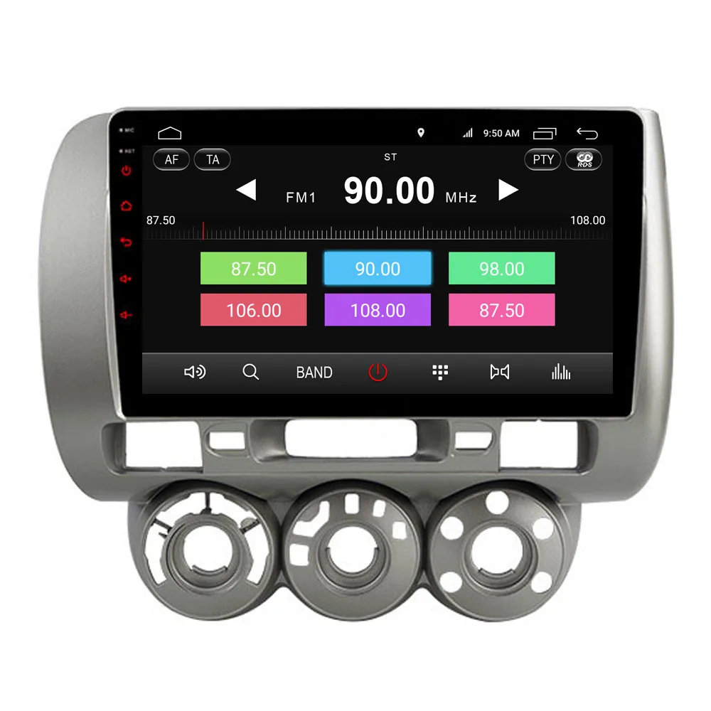 Автомобильный мультимедийный плеер для Honda Fit Jazz 2004 2005 2006 2007 Android 9,0 Авторадио Bluetooth Fit Jazz радио gps навигация DSP